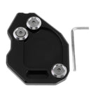 Black Side Stand Kickstand Extension Foot Plate Pad For BMW F800GS 2008-2014