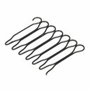 2 Pcs Black Metal Wave Wire Hoop Styling Flexible Headband Combs C9Z1
