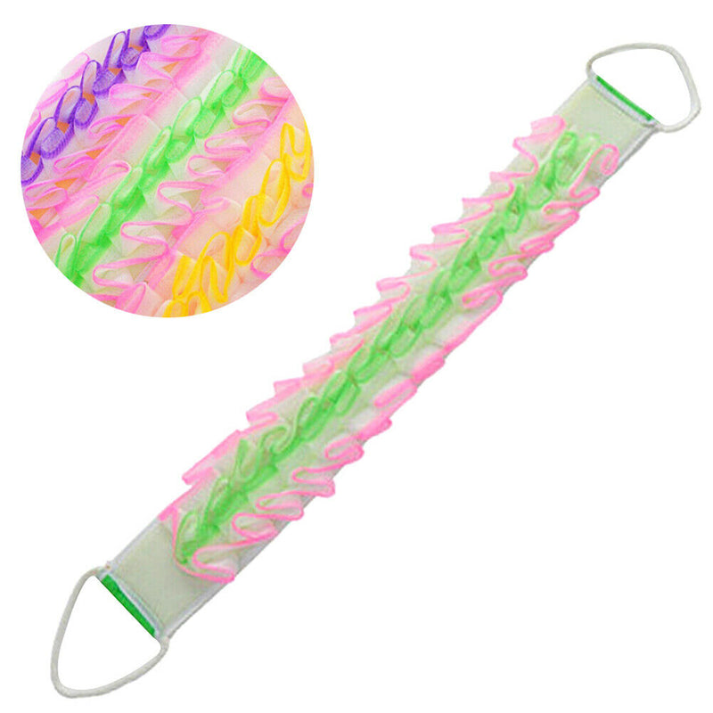 Korean Exfoliating Body Scrub Belt Massage Towel Wash  Bath Sponge Brush