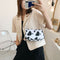 Cow Milk Printed Women Handbag Tote Female Casual Underarm Shoulder Bag (1)