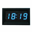 4 Digit 0.4inch Blue LED Digital Electronic Clock for Car Motorcycle Motor A
