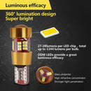 2Pcs T10 3014 27SMD White CANBUS W5W Car LED Light Bulbs Show Wide Light fb