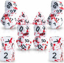 7Pcs Bloody Polyhedral Dices Die for Dungeons&Dragons DND RPG MTG Board Games J8