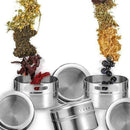Stainless Steel Magnetic Spice Sauce Container Box With New Rack Jar Tins I6S3