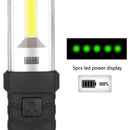 Portable Light Working Inspection COB XPE Flashlight USB Rechargeable Torch