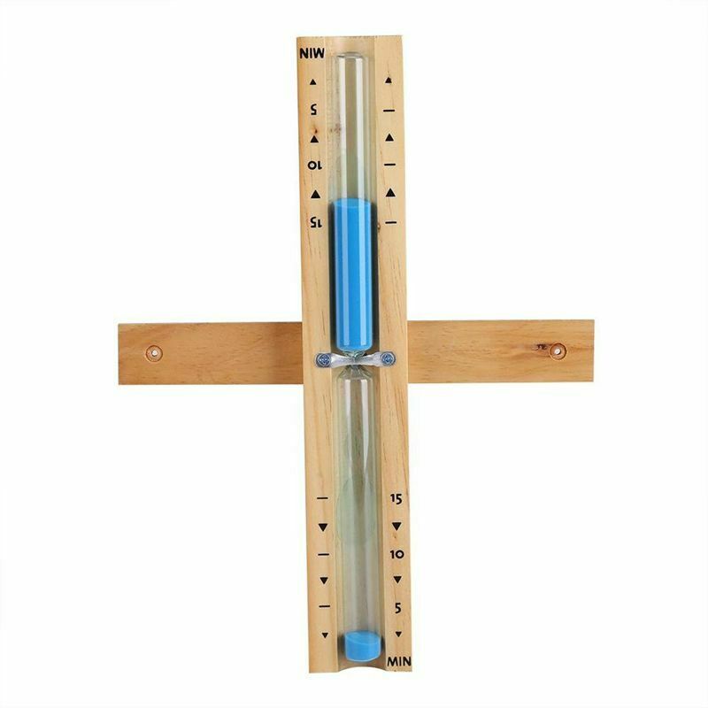 15 Minute Timer Sauna Hourglass Wall Rotating Sand Timer Countdown Clock 15 T5E5