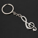 Creative Music Symbol Metal Keychain Ring Keyring Key Fob Funny New Fashion