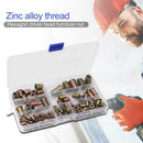 100pcs Zinc Alloy Thread for Wood Insert Nut Flanged Hex Drive Head Nuts