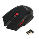 Wireless Mouse Optical Ergonomic 2400DPI Adjustable + Mouse Pad for Laptop