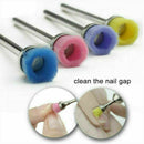 Pro Ceramic Drill Bit Nail Art Dust Brush Remover Nail Manicure Cleaner Tool-AU