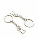 2 X couple cadeau romantique maison porte-clÃƒÂ©s personnalisÃƒÂ© souvenirs cordon Gw