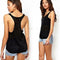 Sexy Women Casual Sleeveless Loose Vest Shirt Blouse Tank Top Black M
