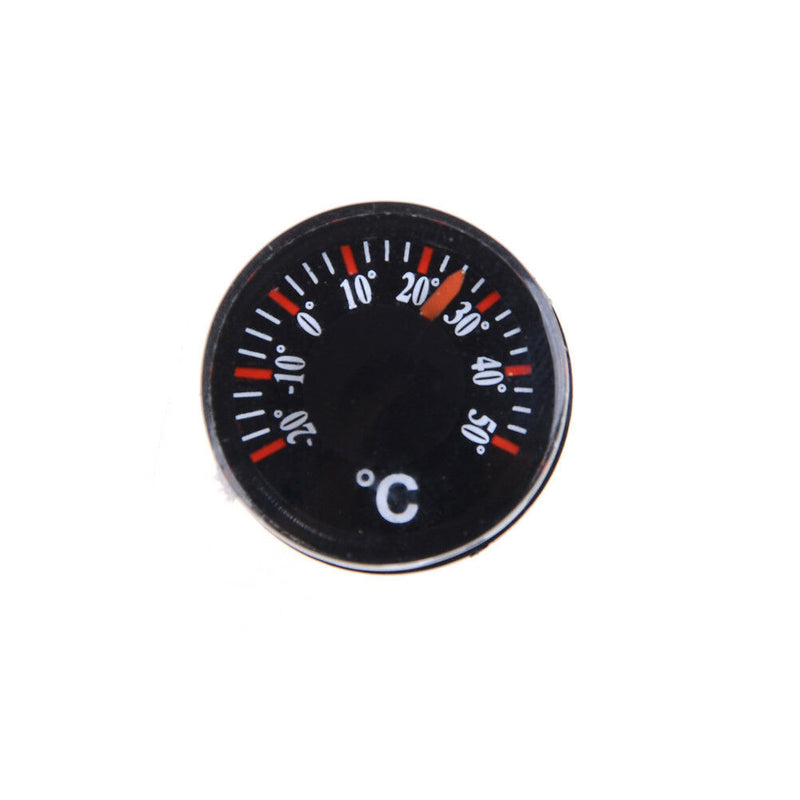 2x Diameter 20mm Plastic Round Mini Thermometer Celsius hydrothermograph OZ