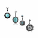 11pcs* Puncture Pendant Belly Button Nail 5MM Steel Ball *1.6*10MM Curved PBM