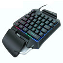 35 Keys One-handed Gaming Membrane keyboard Ergonomic Keypad for Computer