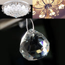 30x35mm Chandelier Ball Drop Crystal Glass Lamp Pendant Loose Spacer Bead Clear"
