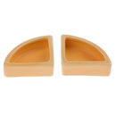 4Pcs / Set Reptile Food or Water Dish Worm Bowl Ceramic Dish Mealworm Feeder