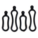 4pcs Silicone Rubber Ring Tie Band For Headlight Bicycle Headlamp JR