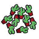 3 Pcs Newest Cactus Embroidery Fabric Applique Iron/Sew on Patch For Clothing JR