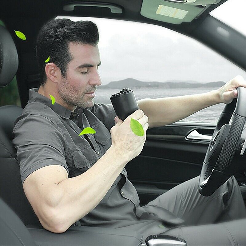 KXQ01 Mini Air Purifier Car Aromatherapy Holder Machine New Car Odor Oil Ar X4O9
