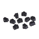 10Pcs Black Ethernet Hub Port RJ45 Anti Dust Cover Cap Protector Plug  Z