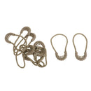 20pcs Zipper Pulls Cord Rope Ends Lock Zip Fastener For Jacket/Clothing/Bags
