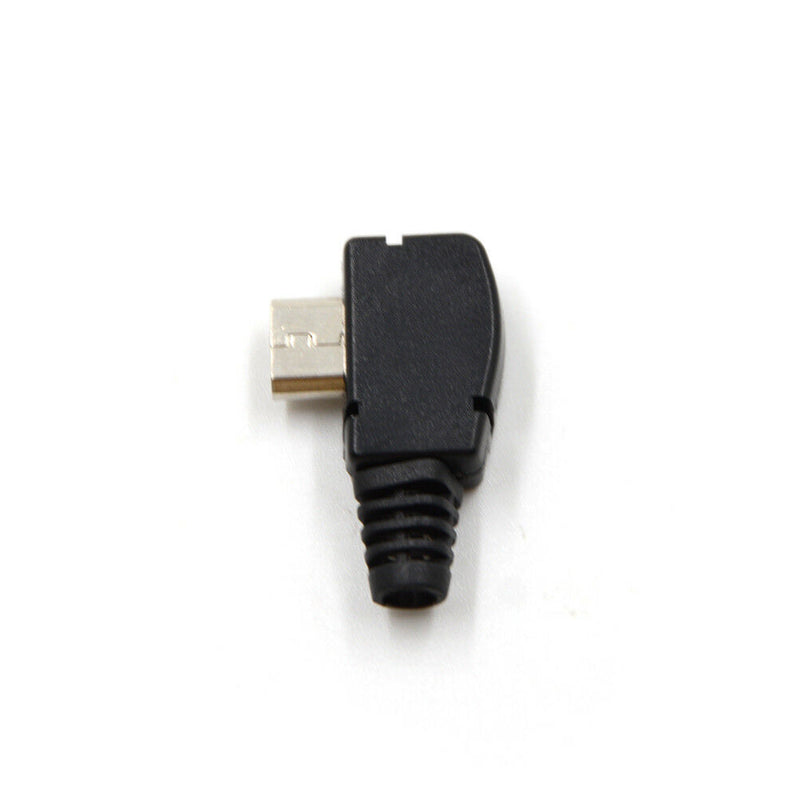 2pcs Angle Micro USB 5 P Port Male Plug Socket ConnectorOZ