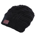 Unisex Winter Dual Fabric Wireless Bluetooth4.0 Music Horizontal Grain Hat A