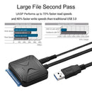 USB3.0 To SATA III Adapter Cable w/ UASP USB Converter For 2.5/3.5inch HDD SSD
