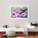 Peach Blossom DIY Full Drill Round Diamond Painting 5D Rhinestone Mosaic