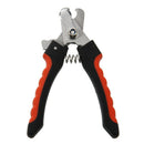 Stainless steel nail clipper file for pet dogs red black small size
