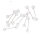 10pcs Acrylic Ball Labret Lip Tongue Bar Ring Barbell  Jewelry