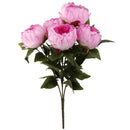 Artificial Peony Silk Flower Bush Bouquet Wedding Party Decor Rose Red