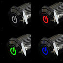 LED Illuminated Latching 16mm Power Push Button ON/OFF Switch Car Dash Red