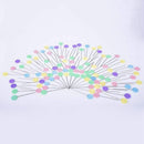 200 Pieces Flat Button Head Pins Boxed for Sewing DIY Projects (Assorted Co