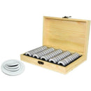 50 Grid Wooden Storage Box Collecting Storage Box Coin  For 18/21/25/27/30mm