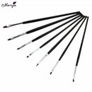 7pcs/set Nail Art Gel Design Pen PaInting Polish Brush Dotting Drawing To ZFH