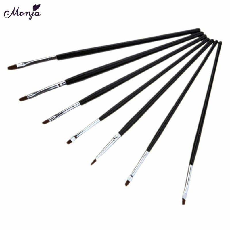 7pcs/set Nail Art Gel Design Pen PaInting Polish Brush Dotting Drawing To ZFH
