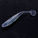 10 Pcs Fishing Bait Soft Artificial Lure Silicone T Tail Rainbow Tackle 10cm 5g