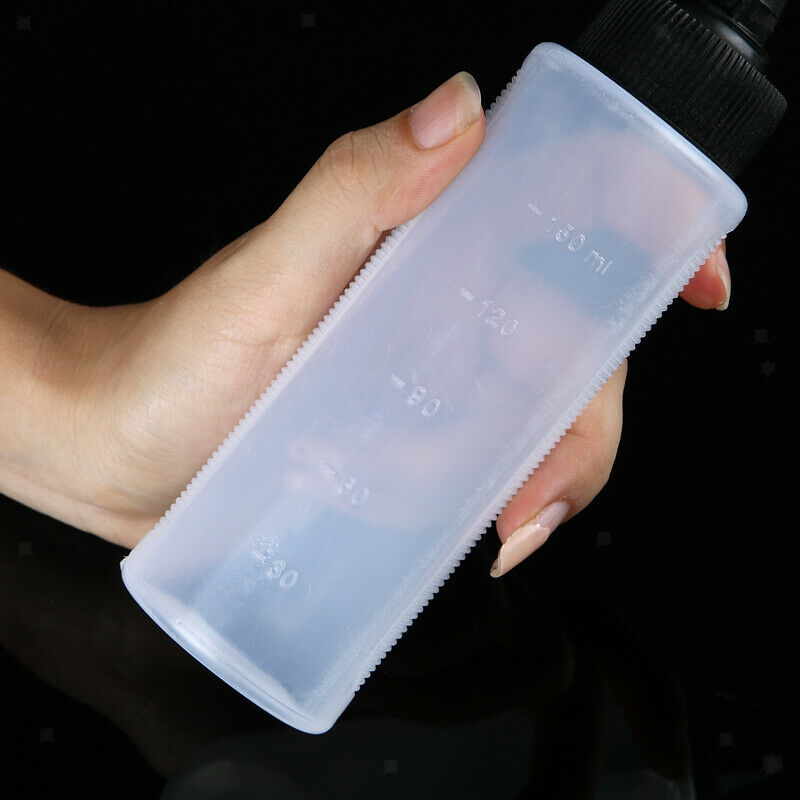 3Pcs 150ml Plastic Salon Applicator Measuring Bottle Nozzle Tip for Hairdressing