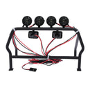 Metal Roll Cage Bucket with 6 LED Lights for 1/10 RC Rock Track Car Axial
