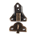 5 Pcs Hardware Jewelry Wood Box Case Latch Hasp Sets Bronze Tone Y9T8