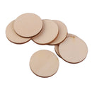 55 pcs 40/50mm Wooden Piece Round Wooden Piece Creative Decor for Xmas Party