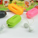Silicone Earphone Holder Carrying Hard Case Winder Stretch Earbud Storage  OZ