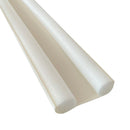 Door Bottom Sealing Strip Guard Sealer Stopper Door Weatherstrip (White) A