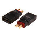 Wireless 2pcs Female for Traxxas to T-Plug Deans Style Connector Battery Adapter