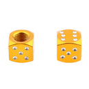 4x Dice Tyre Wheel Rim Tire Air Valve Stem Cap Cover Car Motorcycle