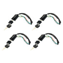 4 Sets 4 Wire Ignition Key Barrel Switch 50cc 110cc 125cc 150cc PIT Quad D DDO