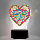 DIY Diamond Painting LED Light Love Heart Embroidery Night Lamp Home Decor