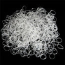 300PCS Transparent  Rubber Braiding Hair Band Hairope Elastic Ponytail Holde JS